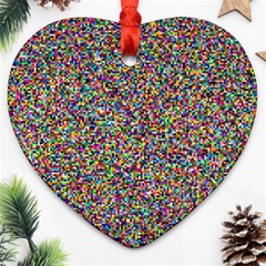 Pattern Heart Ornament (two Sides) by gasi