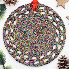 Pattern Round Filigree Ornament (two Sides)