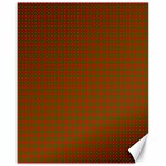 Classic Christmas Red and Green Houndstooth Check pattern Canvas 16  x 20   15.75 x19.29  Canvas - 1