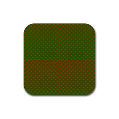 Grey And White Carbon Fiber Rubber Coaster (square)  by PodArtist