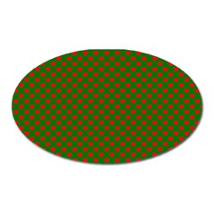 Grey And White Carbon Fiber Oval Magnet by PodArtist