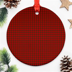 Royal Stuart Tartan Ornament (round) by PodArtist