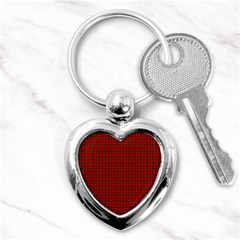 Royal Stuart Tartan Key Chains (heart)  by PodArtist