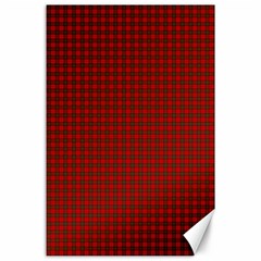 Royal Stuart Tartan Canvas 24  X 36  by PodArtist