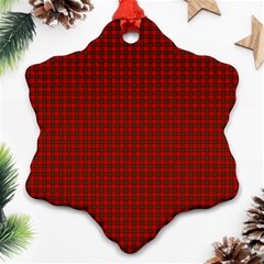 Royal Stuart Tartan Ornament (snowflake) by PodArtist