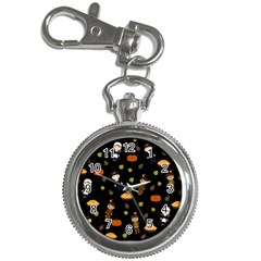 Pilgrims And Indians Pattern - Thanksgiving Key Chain Watches by Valentinaart