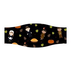 Pilgrims And Indians Pattern - Thanksgiving Stretchable Headband by Valentinaart