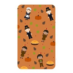 Pilgrims And Indians Pattern - Thanksgiving Memory Card Reader by Valentinaart