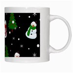 Snowman pattern White Mugs Right