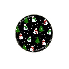 Snowman Pattern Hat Clip Ball Marker by Valentinaart