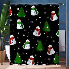 Snowman Pattern Shower Curtain 60  X 72  (medium)  by Valentinaart