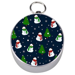 Snowman Pattern Silver Compasses by Valentinaart