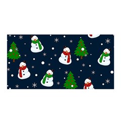 Snowman Pattern Satin Wrap