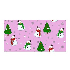 Snowman Pattern Satin Wrap