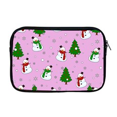 Snowman Pattern Apple Macbook Pro 17  Zipper Case by Valentinaart