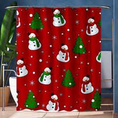 Snowman Pattern Shower Curtain 60  X 72  (medium)  by Valentinaart