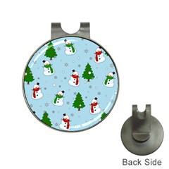 Snowman Pattern Hat Clips With Golf Markers by Valentinaart