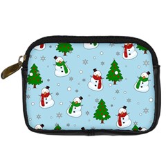 Snowman Pattern Digital Camera Cases by Valentinaart