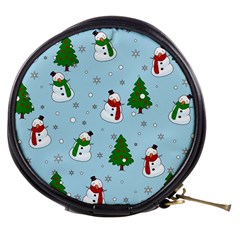 Snowman Pattern Mini Makeup Bags by Valentinaart