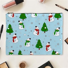 Snowman Pattern Cosmetic Bag (xl) by Valentinaart