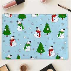 Snowman Pattern Cosmetic Bag (xxl)  by Valentinaart