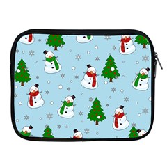 Snowman Pattern Apple Ipad 2/3/4 Zipper Cases by Valentinaart