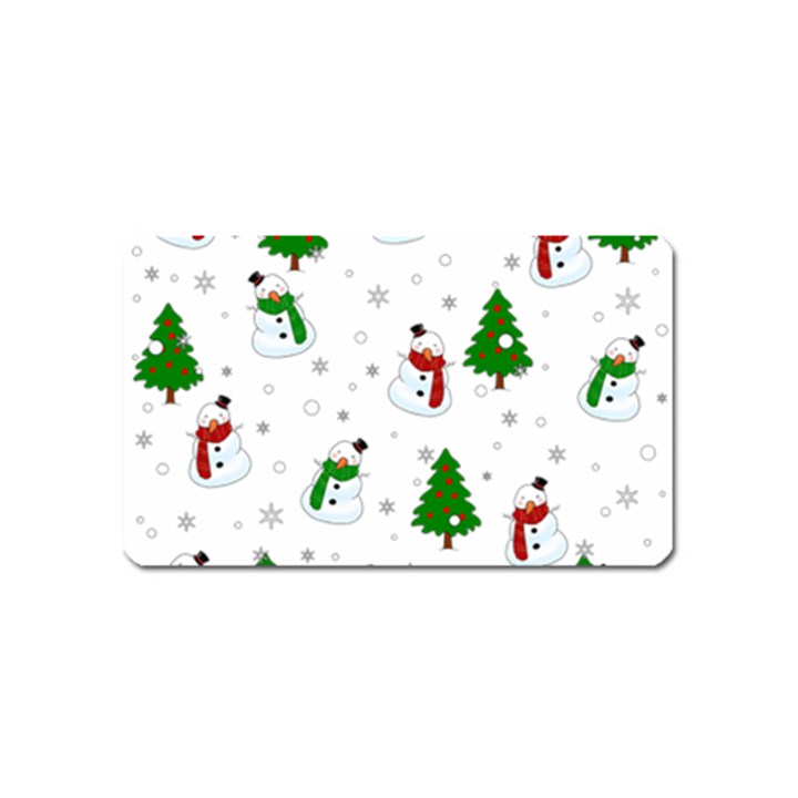 Snowman pattern Magnet (Name Card)