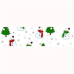 Snowman Pattern Large Bar Mats by Valentinaart