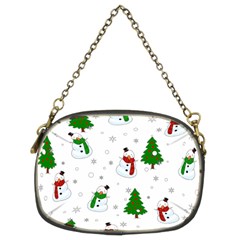 Snowman Pattern Chain Purses (two Sides)  by Valentinaart