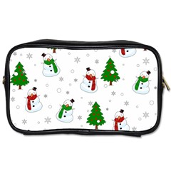 Snowman Pattern Toiletries Bags by Valentinaart