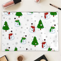 Snowman Pattern Cosmetic Bag (xxl)  by Valentinaart