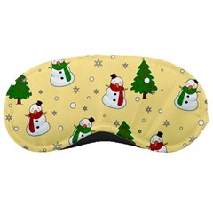 Snowman Pattern Sleeping Masks by Valentinaart