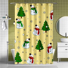 Snowman Pattern Shower Curtain 48  X 72  (small)  by Valentinaart