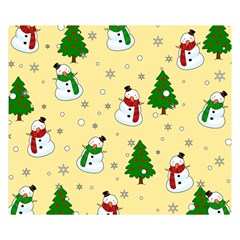 Snowman Pattern Double Sided Flano Blanket (small)  by Valentinaart