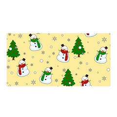 Snowman Pattern Satin Wrap