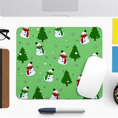 Snowman Pattern Large Mousepads by Valentinaart