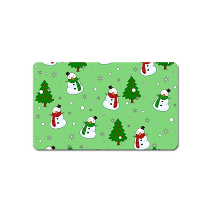 Snowman pattern Magnet (Name Card)