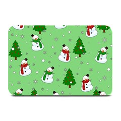 Snowman Pattern Plate Mats by Valentinaart