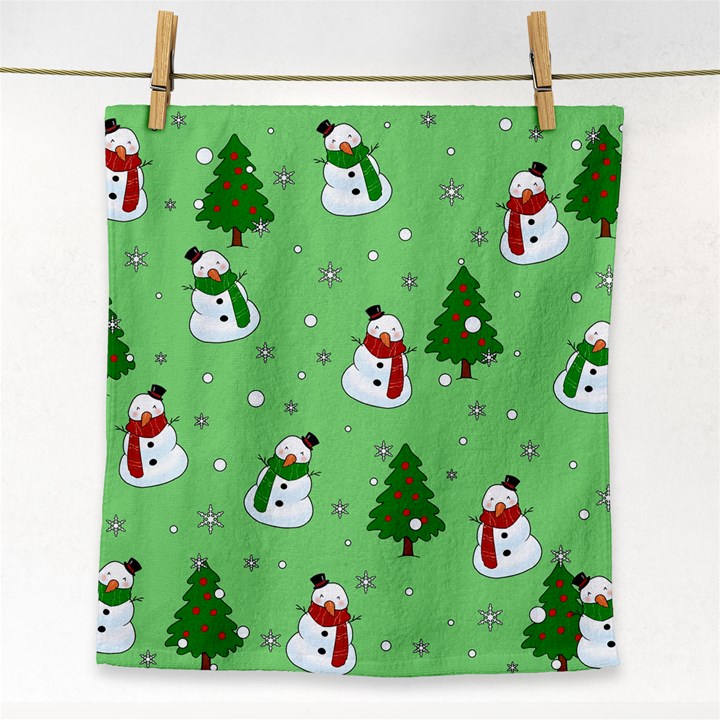 Snowman pattern Face Towel