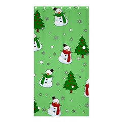 Snowman Pattern Shower Curtain 36  X 72  (stall)  by Valentinaart