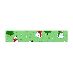 Snowman Pattern Flano Scarf (mini) by Valentinaart