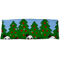 Kawaii Snowman Body Pillow Case (dakimakura) by Valentinaart