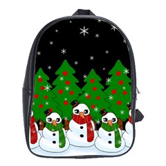 Kawaii Snowman School Bag (large) by Valentinaart