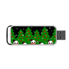 Kawaii Snowman Portable Usb Flash (two Sides) by Valentinaart