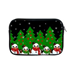 Kawaii Snowman Apple Ipad Mini Zipper Cases by Valentinaart