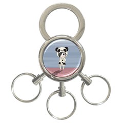 Kawaii Panda Girl 3-ring Key Chains by Valentinaart