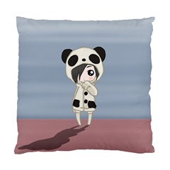 Kawaii Panda Girl Standard Cushion Case (one Side) by Valentinaart