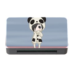 Kawaii Panda Girl Memory Card Reader With Cf by Valentinaart