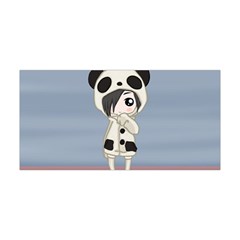 Kawaii Panda Girl Yoga Headband by Valentinaart