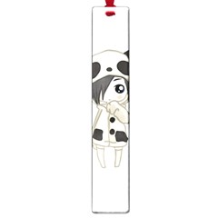 Kawaii Panda Girl Large Book Marks by Valentinaart